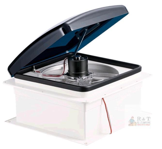 NEW RVLOVENT 12V 14" RV Roof Fan Vent, 10-Speed Reversible, Manual Lift, 1,000 CFM Airflow