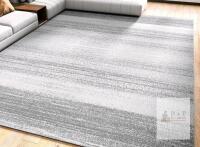 NEW Modern 8x10 Area Rug, Low Pile, Non-Slip, Machine Washable, Neutral Grey, Abstract Pattern