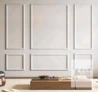 NEW Art3d Pre-Cut Wall Molding Kit, 38 Pieces, Polyurethane Foam, White, 24"/27" Panels, Glue-On