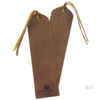 New Genuine Crazy Horse Leather Bookmark - Pack of 2