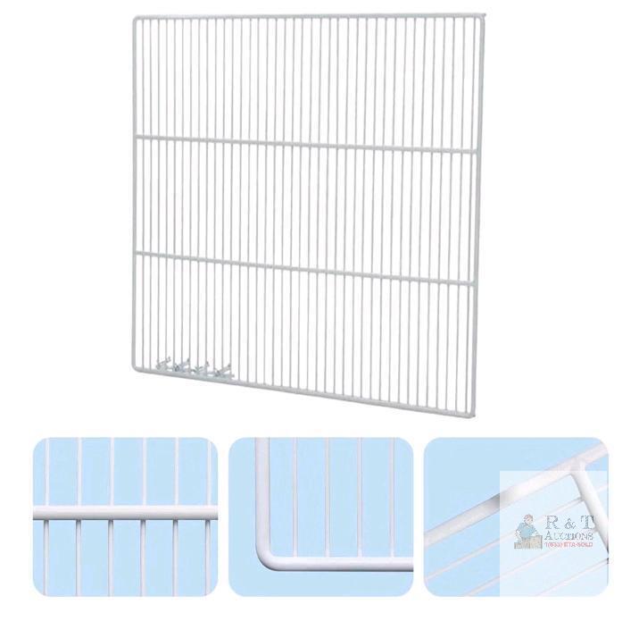 NEW Commercial Refrigerator Freezer Shelf 22.25" x 16", White Steel Wire, Adjustable