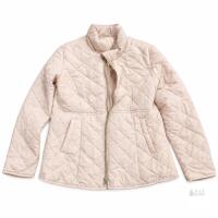 NEW Women's XXL Quilted Light Beige Jacket, Zipper Front, Two Pockets, Lightweight Insulated