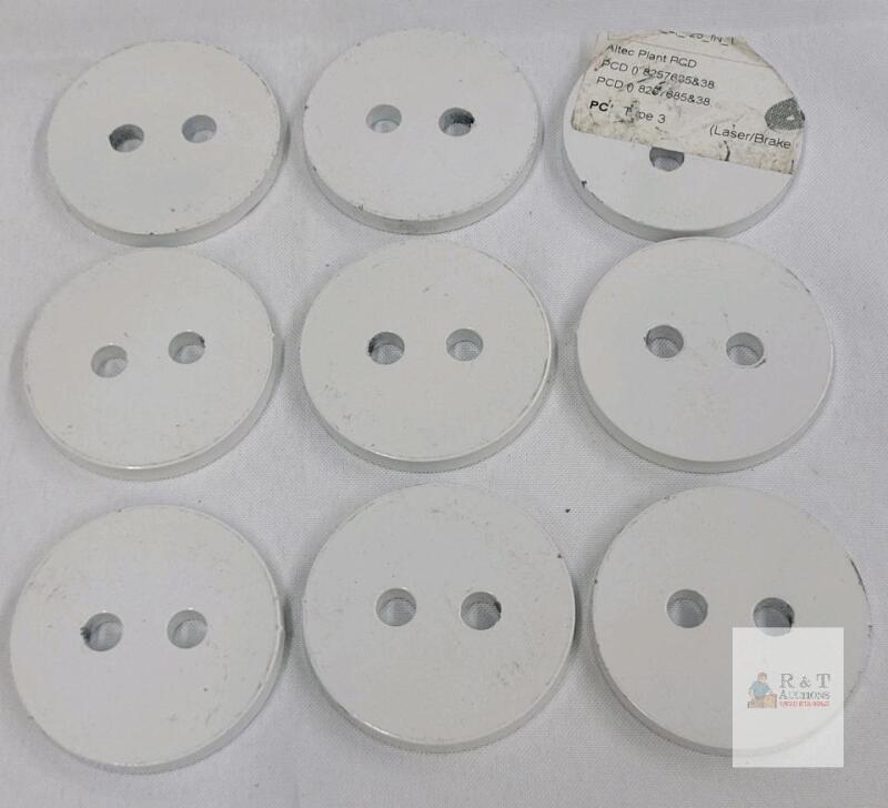 Altec Type 3 Metal Spacer Disks, 2" Dia x 0.25", Dual Holes, PCD 0 8257685&38, Qty 9