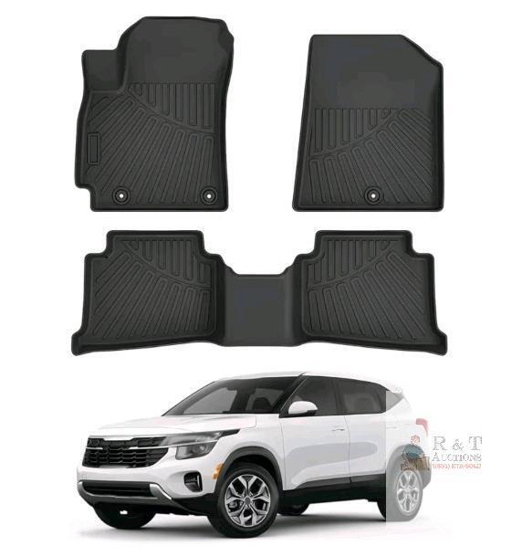 NEW Kia Seltos 2021&ndash;2026 Custom Fit TPE Floor Mats, 3-Piece Set, Black