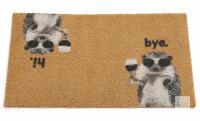 NEW Hedgehog Red Wine Coir Doormat 30x18", Novelty Entryway Mat, Double-Sided Hi/Bye Design, China