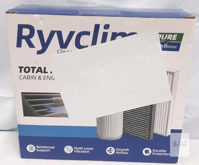 Ryvclim Air Filter Kit: CF11182 Cabin & CA12050 Engine Filters for Honda Civic & HR-V