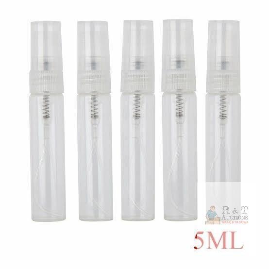 New 5 pc mini travel perfume misters