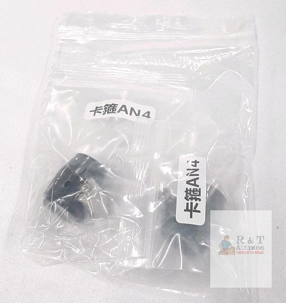 AN4 SPD-SL Compatible Bicycle Cleat Set with Bolts and Allen Key for 3-Bolt Cycling Shoes Black