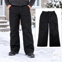 NEW IGOLUMON Men&rsquo;s Insulated Snow Pants Black Size L-30L, Nylon Shell, Reflective Trim