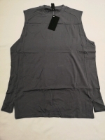 New ALPHALETE Men's Large Premium Stepped Hem Tank (Still Water)