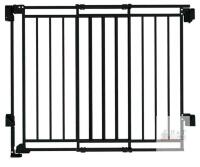 Iron Safety Gate SH21.002G, Adjustable 26.3&ndash;42.9in, Black, 30in Height, Walk-Through, 2022, Boxed