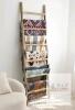 NEW 6.4ft Extra Wide Wooden Blanket Ladder, 11 Rungs, Burnt Brown Finish - 2