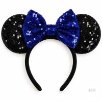 New O/S Blue Minnie Mouse Ears