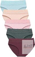 New Size SM AYMEFF Cotton Underwear Soft Stretch Hipster Breathable Briefs 5-Pack RETAIL $46