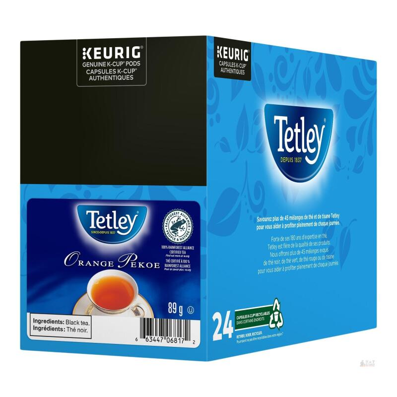 New (BB2026/Al/07) New Keurig Tetley Orange Pekoe 24 Pack