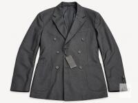 New with Tags Massimo Dutti City Charcoal Double-Breasted Blazer &mdash; Size 50