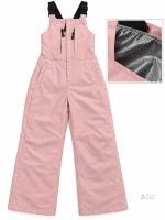 NEW MED Pink Snow Bib Overalls with Adjustable Straps &ndash; 150 cm Long &times; 16&Prime; Wide Flat