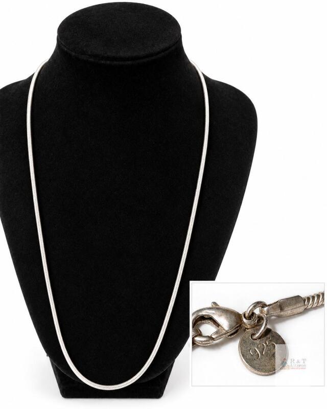 925 Sterling Silver Snake Chain Necklace with Lobster Clasp &ndash; 10.9 g