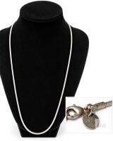 925 Sterling Silver Snake Chain Necklace with Lobster Clasp &ndash; 10.9 g