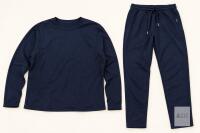 NEW XL Navy Long-Sleeve Crewneck Top & Drawstring Pants Set,