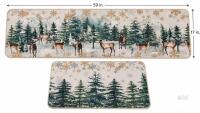 Artoid Mode Buffalo Plaid Christmas Kitchen Mat Set &ndash;
