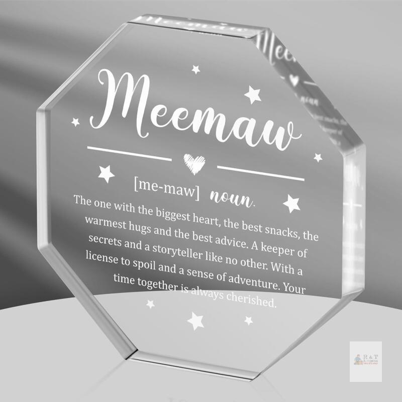 New Meemaw Appreciation Acrylic Desk Plaque from Grandkids