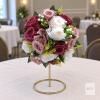 9 NEW Beautiful Artificial Rose Flower-Ball Centrepiece Burgundy/Dusty Pink/Ivory, Approx. 10&ndash;12" Very nice quality&ndash; Stand Not Included nor required - 3