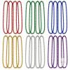 NEW 30" Metallic Mardi Gras Bead Necklaces &ndash; 24-Piece Set, 6 Colours