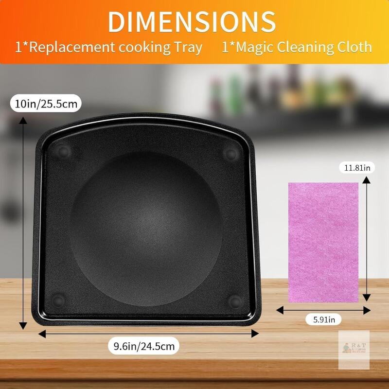 New Grill Pan with Cleaning Cloth &ndash; 10" &times; 9.6"