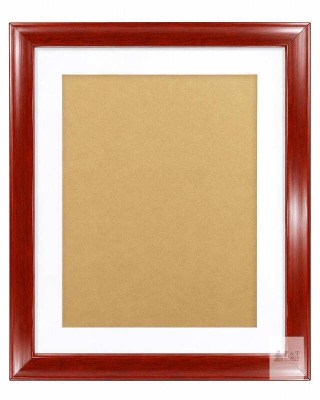 New 8x10" Red Photo Frame Matte. Solid Wood The Tabletop or The Wall.