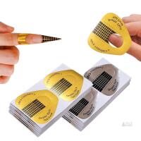 New ZBX 200 Pcs Acrylic Nail Forms Sticker Thick Nail Art Tips Extension Forms Nail Extension Tips for Beauty and Salon Nail Art Accessories