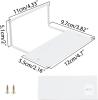New 4 Pack Mattress Retainer Bar Slide Stopper to Prevent Sliding Metal Mattress Stabilizers Holder Gripper for Adjustable Beds(White - 2