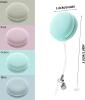 New 4Pcs Macaron Shape Mobile Phone Screen Wipe,Screen and Eyeglass Brush for Mobile Computer Electronic Devices,Portable Keychain