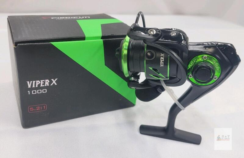 Piscifun Viper X 1000 Spinning Reel, 10+1 Bearings, 5.2:1 Gear Ratio, 8.8lb Max Drag, Aluminum Spool