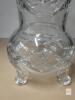 Cut-Glass Vase with Pinwheel Pattern, Scalloped Rim & Ball Feet-Approx. 8&Prime; - 2