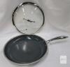 HexClad 12 Inch Hybrid Nonstick Fry Pan with Glass Lid, Stainless Steel Handle, Induction Ready - 2