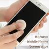 New 4Pcs Macaron Shape Mobile Phone Screen Wipe,Screen and Eyeglass Brush for Mobile Computer Electronic Devices,Portable Keychain - 3