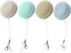 New 4Pcs Macaron Shape Mobile Phone Screen Wipe,Screen and Eyeglass Brush for Mobile Computer Electronic Devices,Portable Keychain - 2