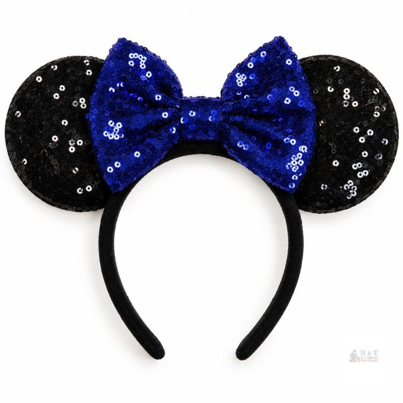 New O/S Blue Minnie Mouse Ears