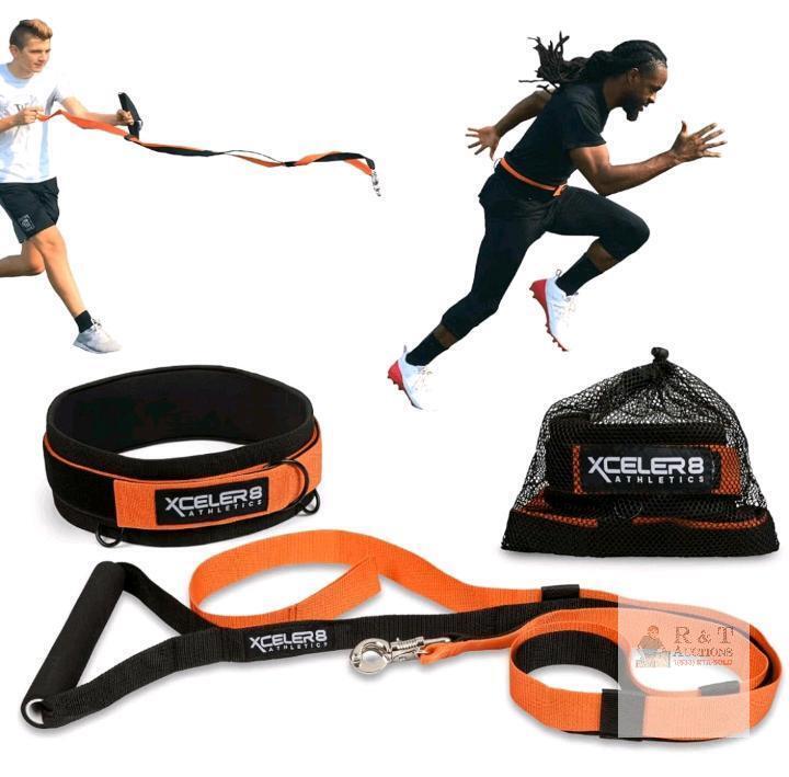 NEW Xceler8 Athletics Speed Training Harness Set &ndash; Adjustable Waist 28-48", Includes Mesh Bag
