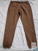 NEW Brown XL Jogger Sweatpants with Elastic Waistband, Drawstring, and Pockets