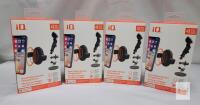4 NEW iQ Smart Roller Wireless Charging Mount - Qi Certified, 7.5W/10W Output, 4-in-1 Car Mount Kit