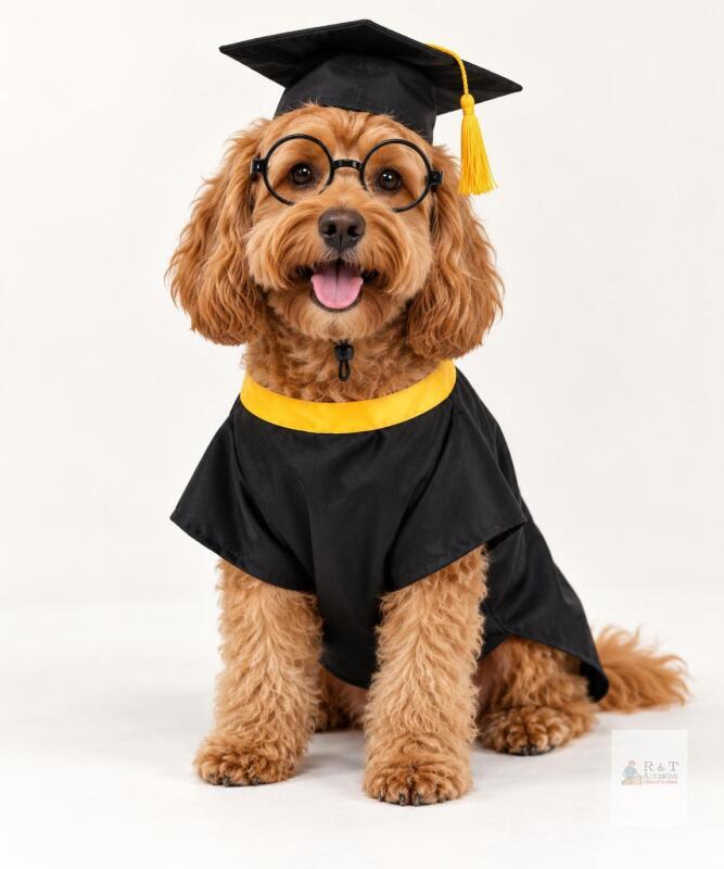 New Dog Graduation Cap and Gown Set 2026 Pet Cosplay Costume for Small Medium Dogs,