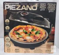 Granitestone PIEZANO Electric 12" Pizza Oven, Dual Heat, 800&deg;F, Ceramic Stone, Peels Included