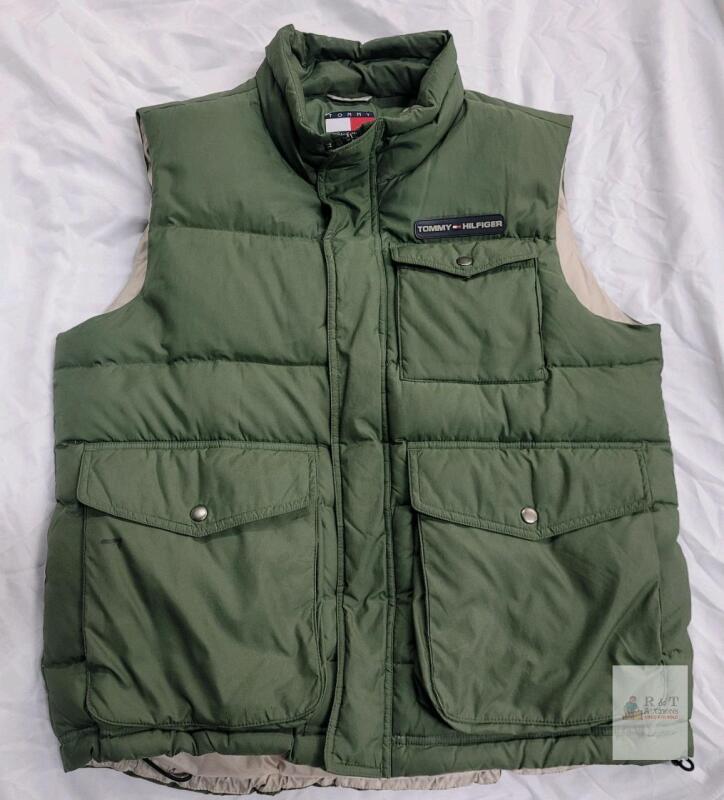 Tommy Hilfiger Men's Olive Green Puffer Vest, Size M, Style XM05671
