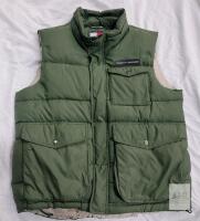 Tommy Hilfiger Men's Olive Green Puffer Vest, Size M, Style XM05671