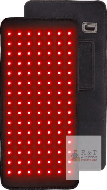 LED Therapy Light Pad 120 LEDs, 660nm & 850nm Red/NIR, Power Adapter & USB, Strap, Manual