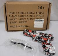 Electric Gel Ball Toy Gun 519B - Multicolor Comic Skin, 3.7V, Safety Glasses, 14+