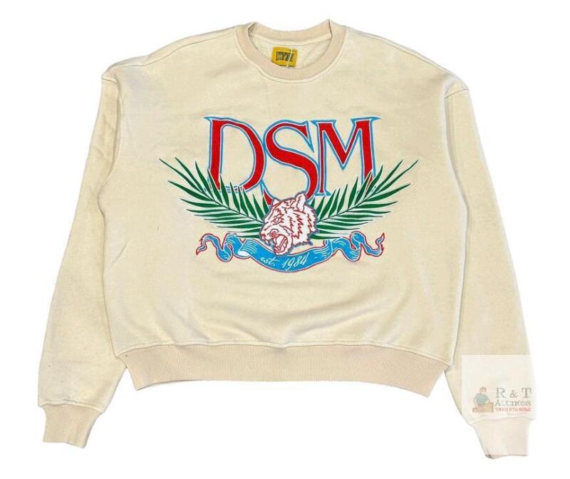 new Diet Starts Monday DSM-HOL23-019 Crewneck Sweatshirt, Large, Off-white, 100% Cotton French Terry