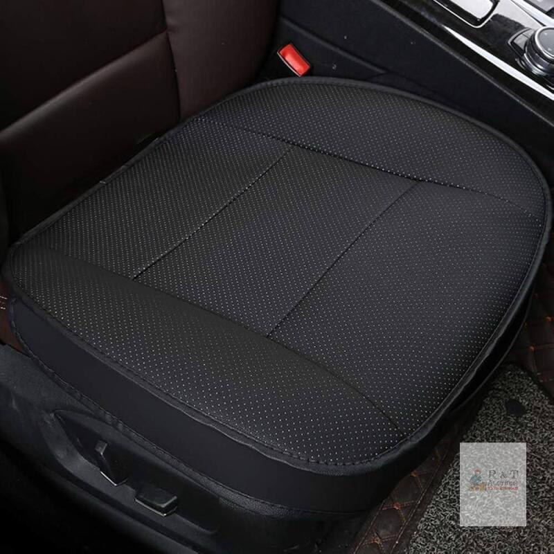 NEW Black PU Leather 3D Edge Car Seat Cushion Pad, No Backrest, Universal Fit for Sedan SUV, 1 PC